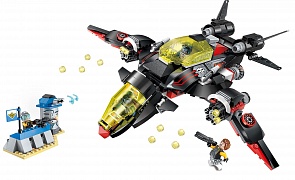 Конструктор с фигуркой и аксессуарами - Космос - Звездолет, 381 деталь (Enlighten Brick, BRICK2716 (12))